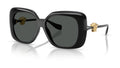 Lunettes de soleil Versace VE4499U GB1/87 – Noir – vue de trois quarts.
