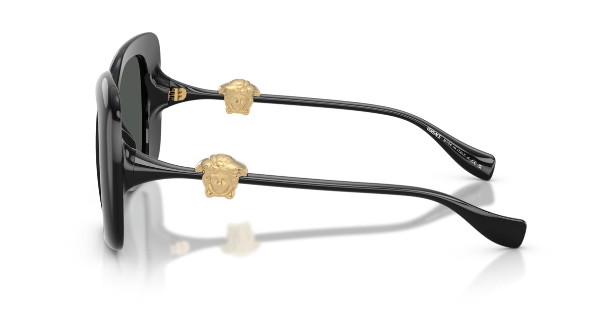 Lunettes de soleil Versace VE4499U GB1/87 – Noir – vue de profil.