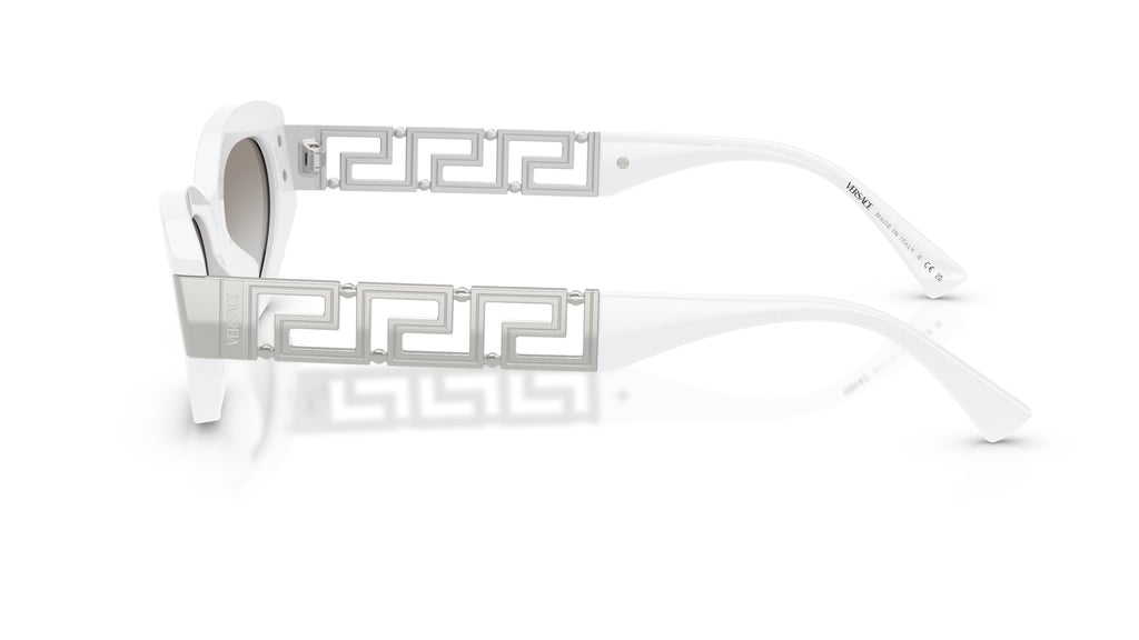 Lunettes de soleil Versace VE4501 314/6V – Blanc – vue de profil.