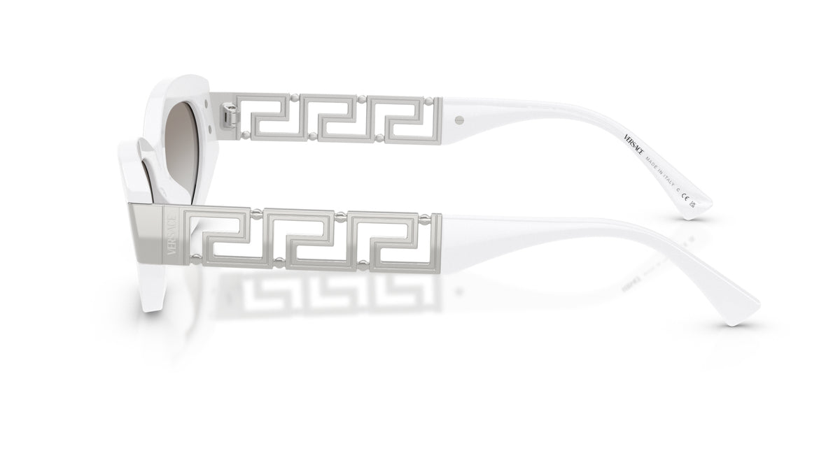 Lunettes de soleil Versace VE4501 314/6V – Blanc – vue de profil.
