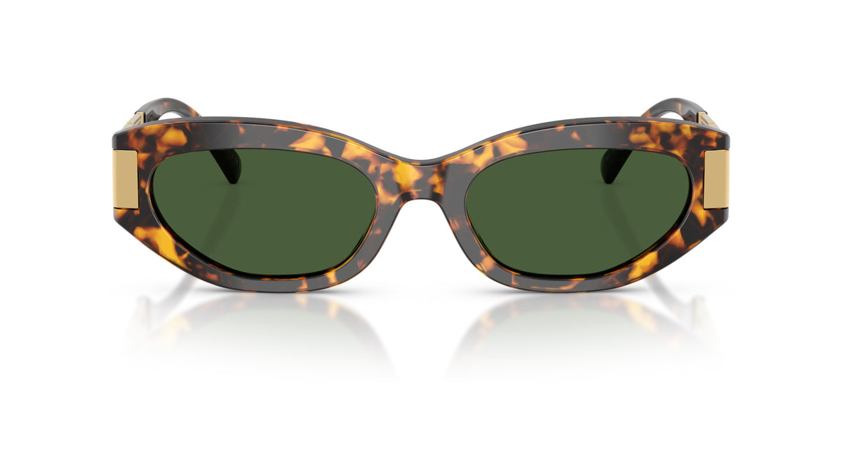 Lunettes de soleil Versace VE4501 551471 – Marron Écaille de tortue – vue de face.