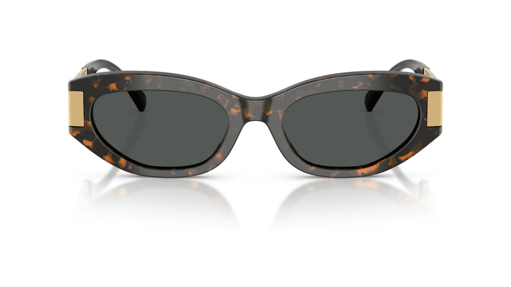 Lunettes de soleil Versace VE4501 552887 – Marron Écaille de tortue – vue de face.