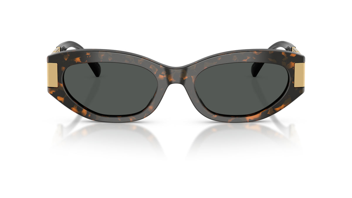 Lunettes de soleil Versace VE4501 552887 – Marron Écaille de tortue – vue de face.