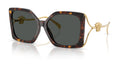 Lunettes de soleil Versace VE4502U 108/87 – Havane – vue de trois quarts.
