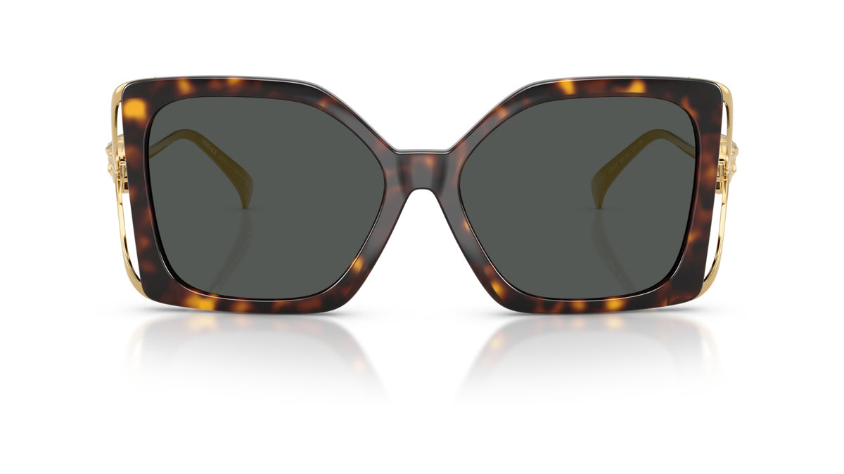 Lunettes de soleil Versace VE4502U 108/87 – Havane – vue de face.