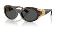 Lunettes de soleil Versace VE4503U 108/87 – Havane – vue de trois quarts.