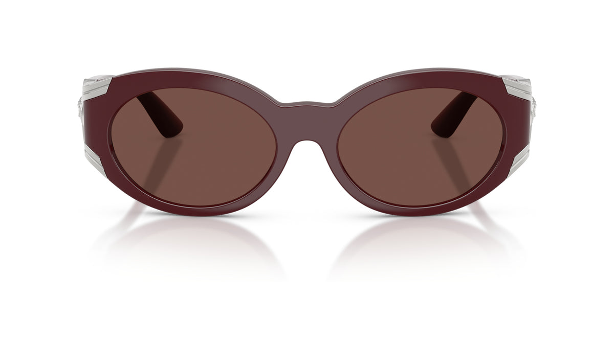 Lunettes de soleil Versace VE4503U 55348D – Rouge foncé – vue de face.