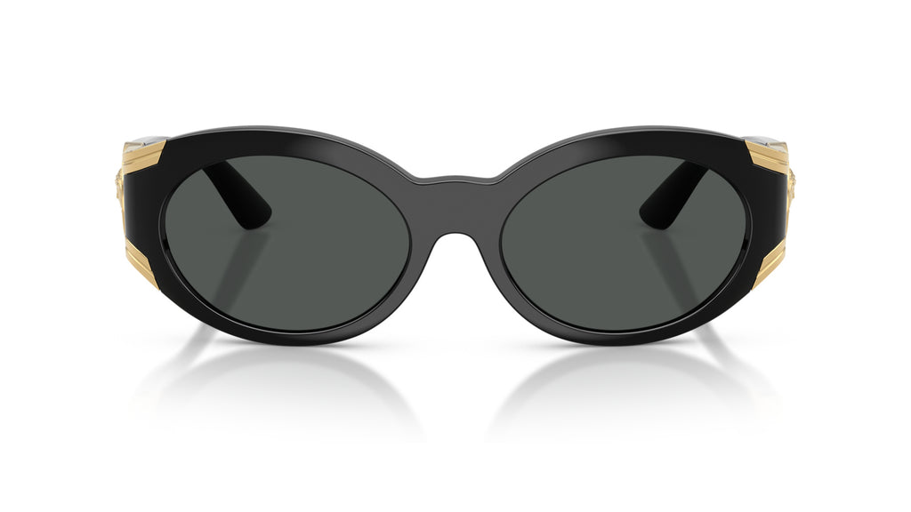 Lunettes de soleil Versace VE4503U GB1/87 – Noir – vue de face.