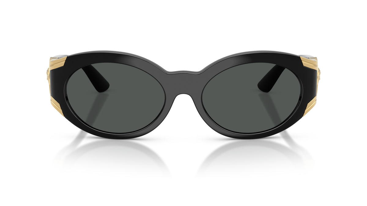 Lunettes de soleil Versace VE4503U GB1/87 – Noir – vue de face.