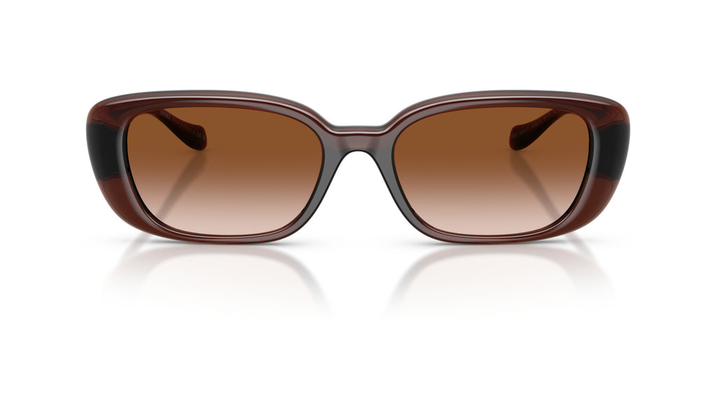 Lunettes de soleil Versace VE4504D 533213 – Transparent Marron – vue de face.
