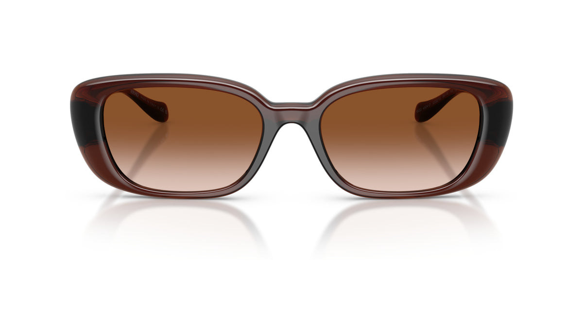 Lunettes de soleil Versace VE4504D 533213 – Transparent Marron – vue de face.