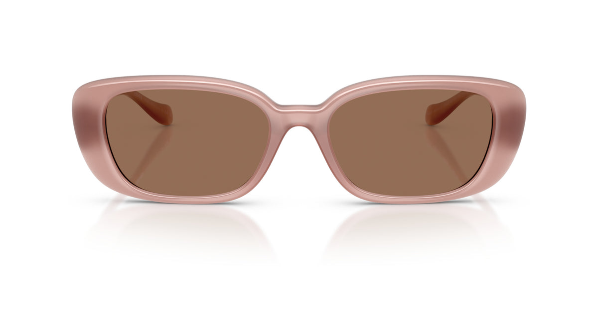 Lunettes de soleil Versace VE4504D 553573 – Rose opalin – vue de face.