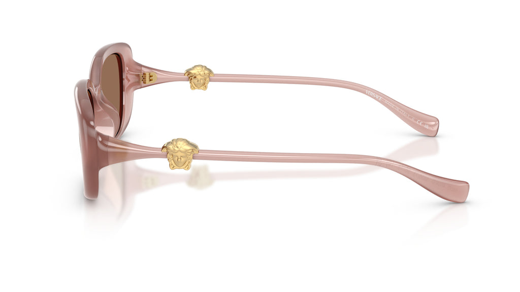 Lunettes de soleil Versace VE4504D 553573 – Rose opalin – vue de profil.