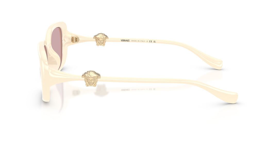 Lunettes de soleil Versace VE4504D 55361T – Ivoire – vue de profil.