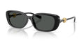 Lunettes de soleil Versace VE4504D GB1/87 – Noir – vue de trois quarts.