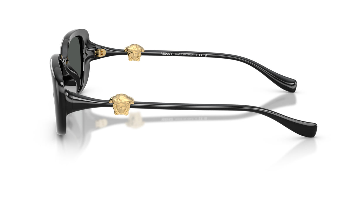 Lunettes de soleil Versace VE4504D GB1/87 – Noir – vue de profil.