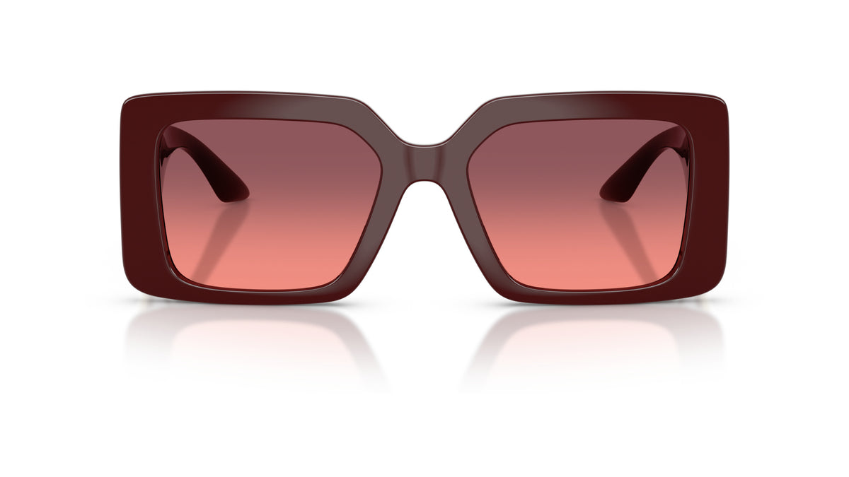 Lunettes de soleil Versace VE4505U 538120 – Lie de vin – vue de face.