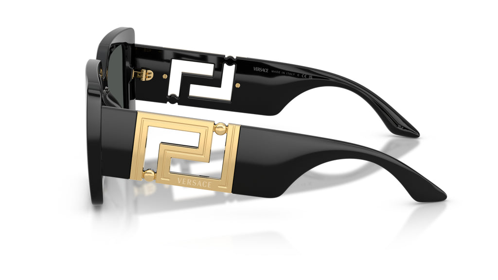 Lunettes de soleil Versace VE4505U GB1/87 – Noir – vue de profil.