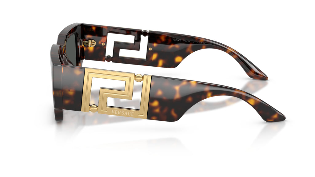 Lunettes de soleil Versace VE4506U 108/87 – Havane – vue de profil.