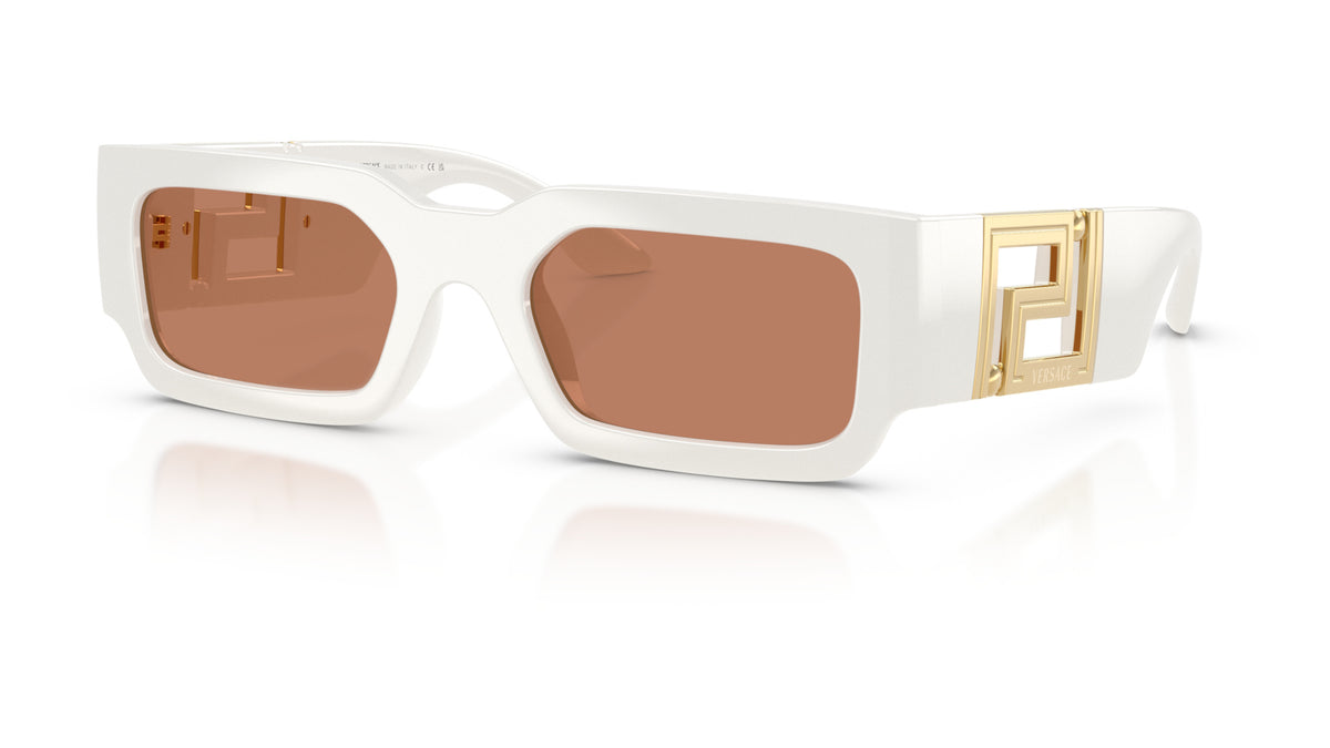 Lunettes de soleil Versace VE4506U 554473 – Talc – vue de trois quarts.