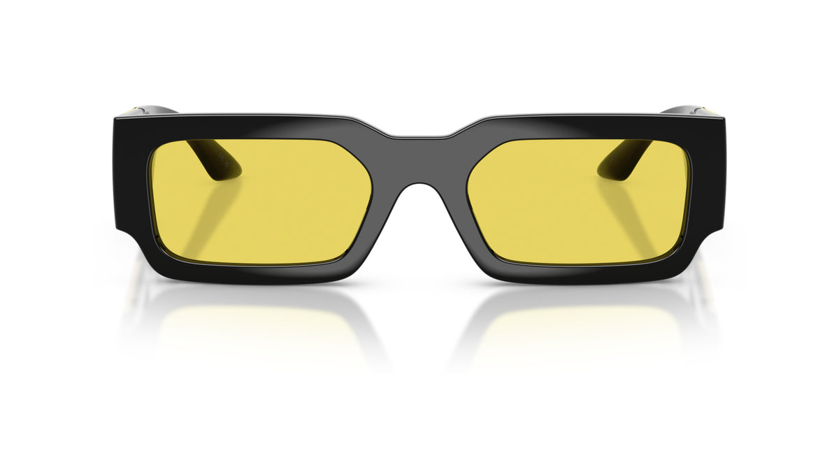 Lunettes de soleil Versace VE4506U GB1/85 – Noir – vue de face.