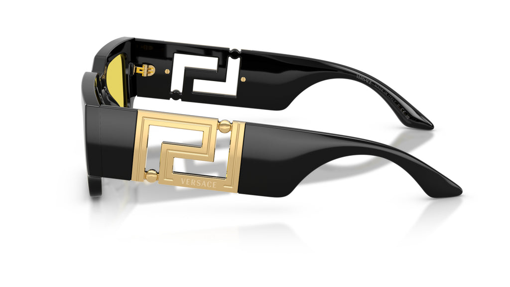 Lunettes de soleil Versace VE4506U GB1/85 – Noir – vue de profil.