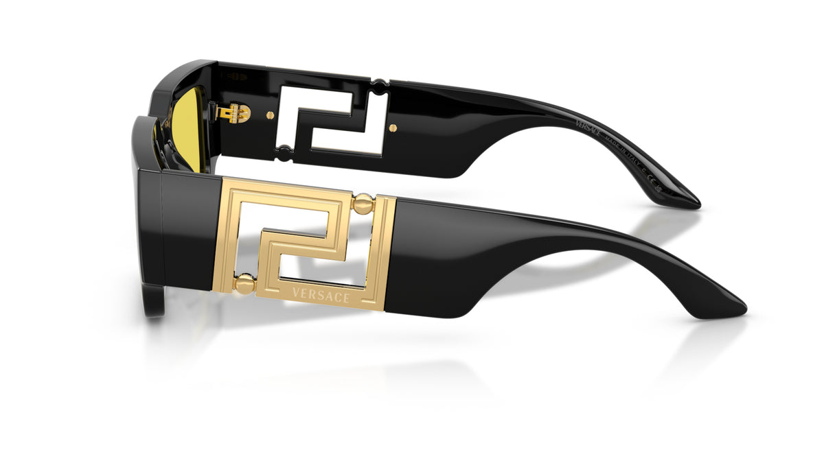 Lunettes de soleil Versace VE4506U GB1/85 – Noir – vue de profil.