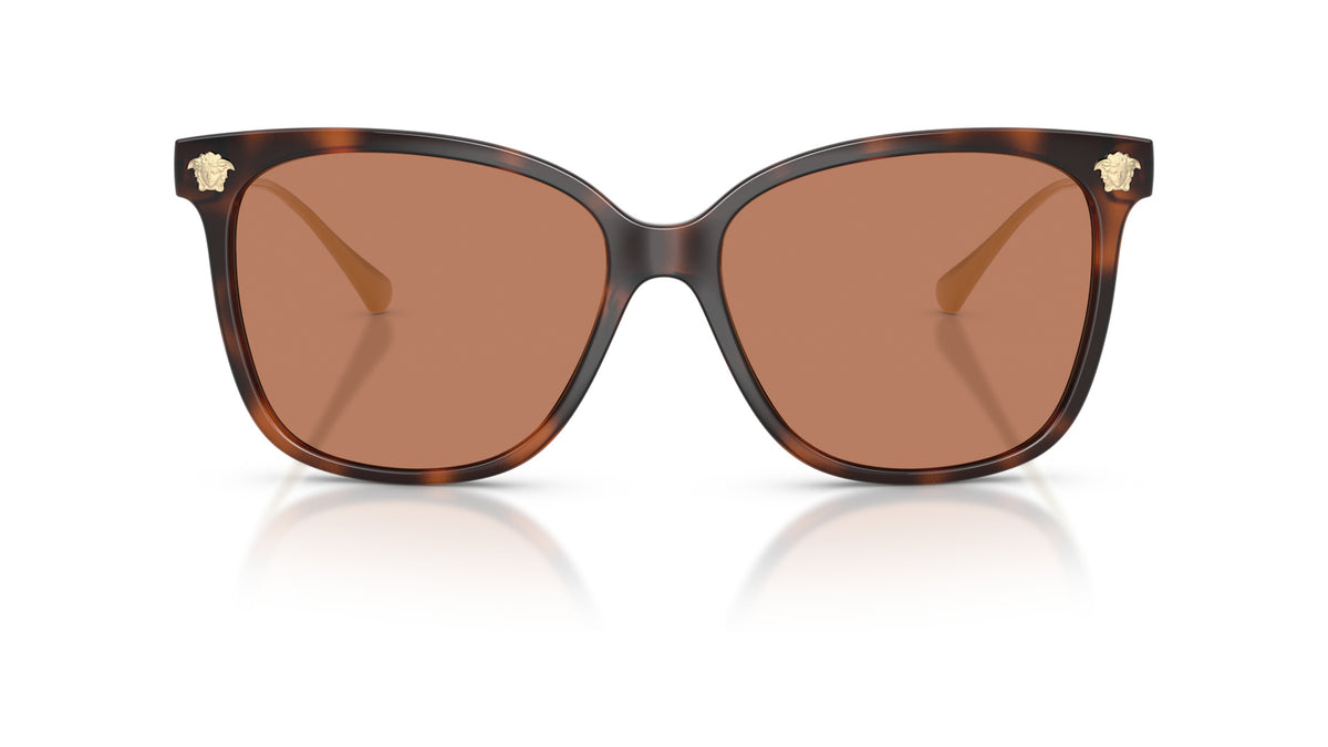 Lunettes de soleil Versace VE4507U 108/73 – Havane – vue de face.