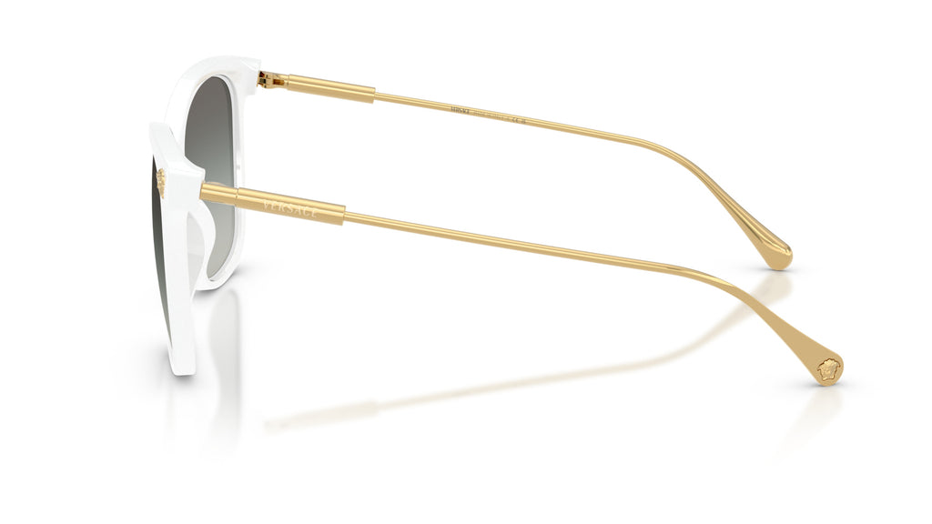 Lunettes de soleil Versace VE4507U 314/11 – Blanc – vue de profil.