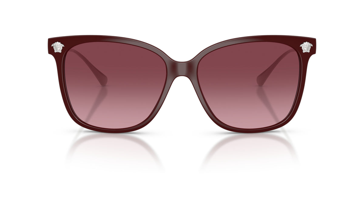 Lunettes de soleil Versace VE4507U 54648H – Lie de vin – vue de face.