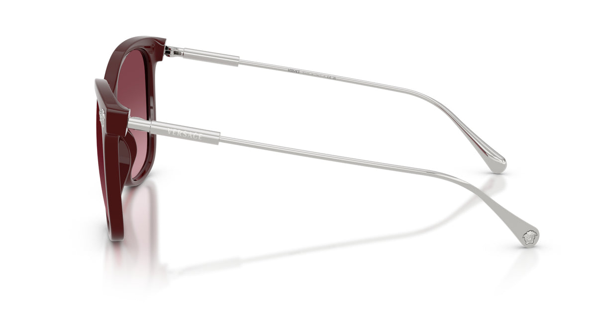 Lunettes de soleil Versace VE4507U 54648H – Lie de vin – vue de profil.