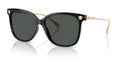 Lunettes de soleil Versace VE4507U GB1/87 – Noir – vue de trois quarts.