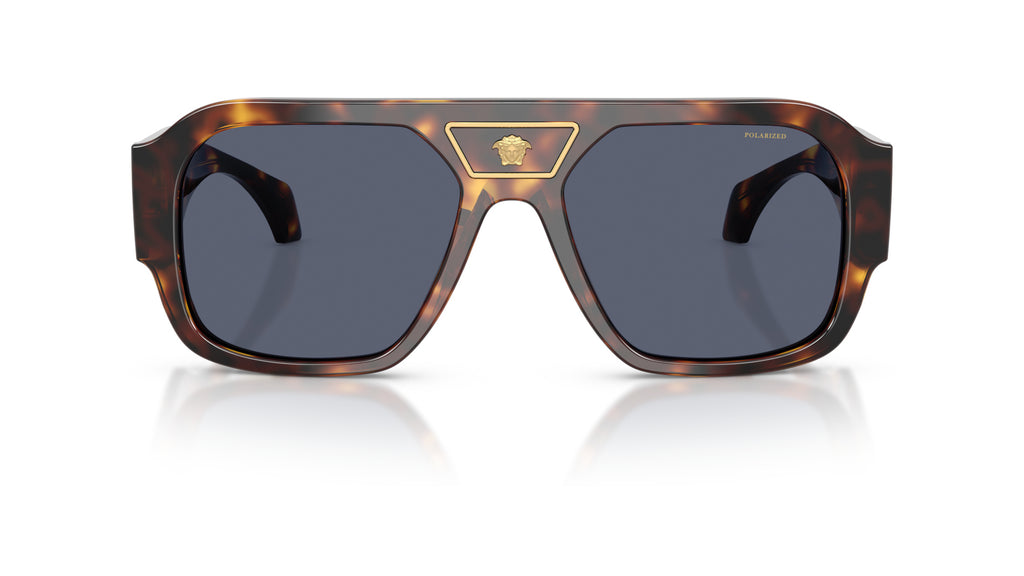 Lunettes de soleil Versace VE4508U 55372V – Havane – vue de face.