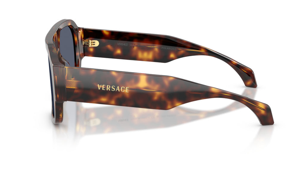 Lunettes de soleil Versace VE4508U 55372V – Havane – vue de profil.