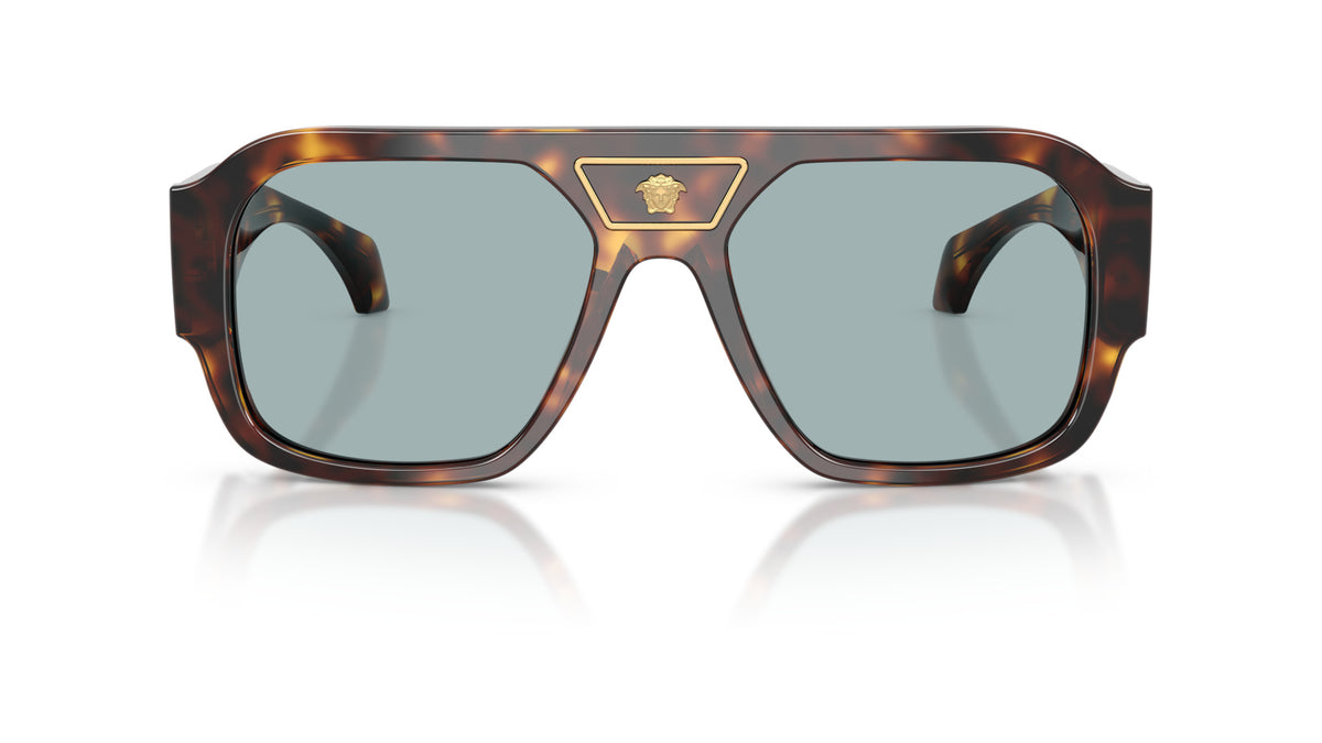 Lunettes de soleil Versace VE4508U 553780 – Havane – vue de face.