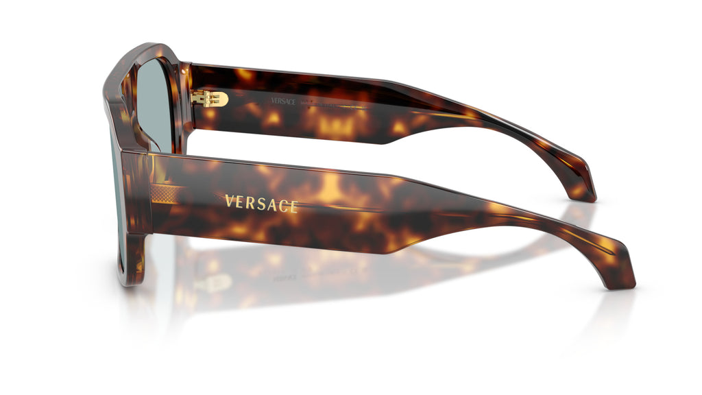Lunettes de soleil Versace VE4508U 553780 – Havane – vue de profil.