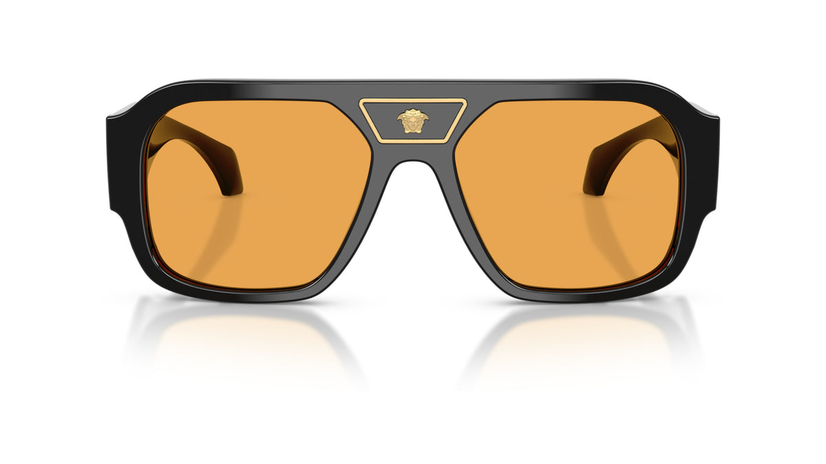 Lunettes de soleil Versace VE4508U GB1/7 – Noir – vue de face.