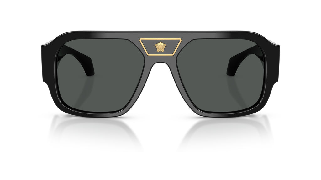 Lunettes de soleil Versace VE4508U GB1/87 – Noir – vue de face.
