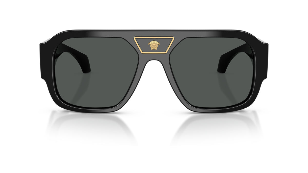 Lunettes de soleil Versace VE4508U GB1/87 – Noir – vue de face.
