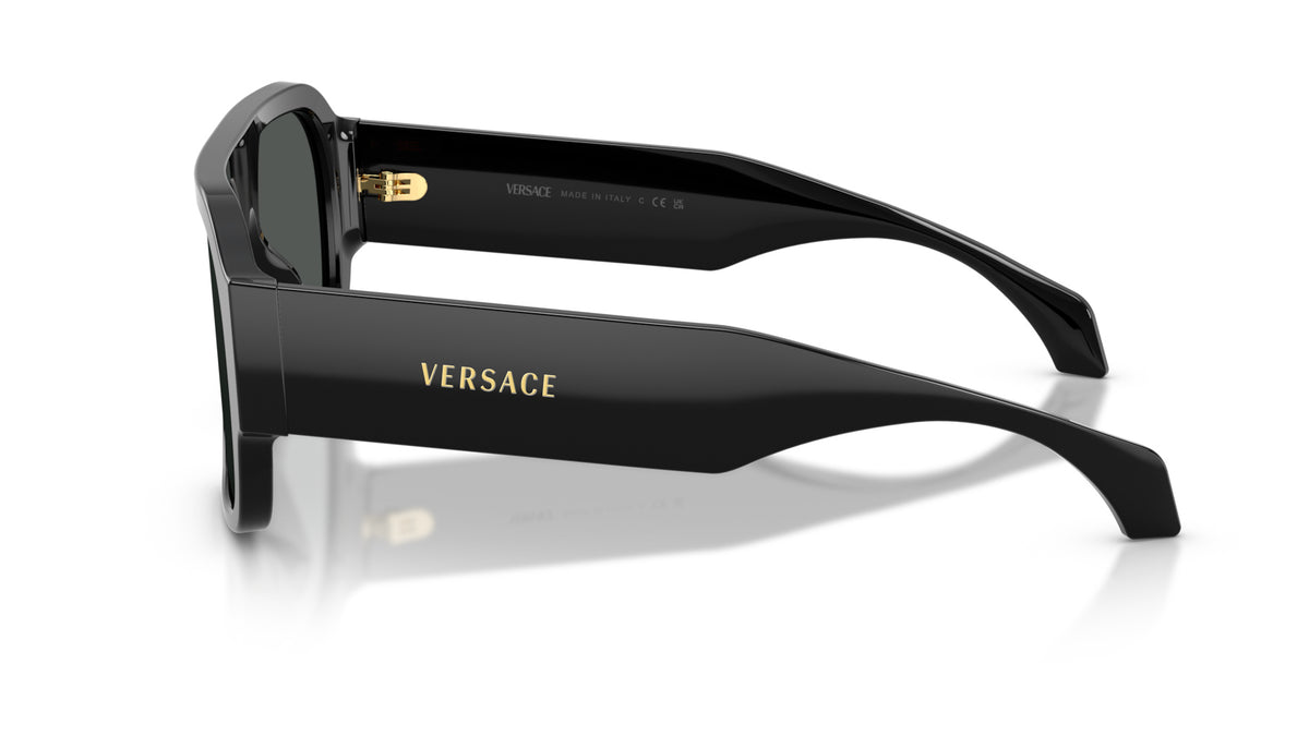 Lunettes de soleil Versace VE4508U GB1/87 – Noir – vue de profil.