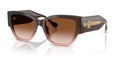 Lunettes de soleil Versace VE4509U 533213 – Dégradé marron – vue de trois quarts.