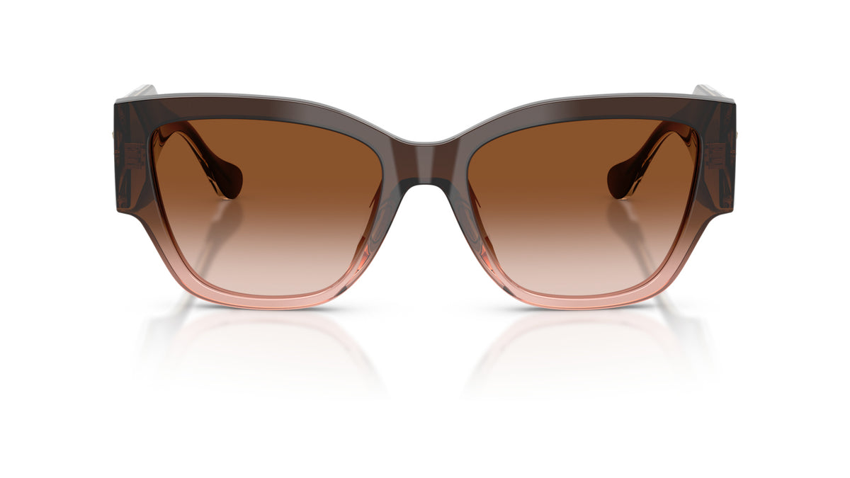 Lunettes de soleil Versace VE4509U 533213 – Dégradé marron – vue de face.