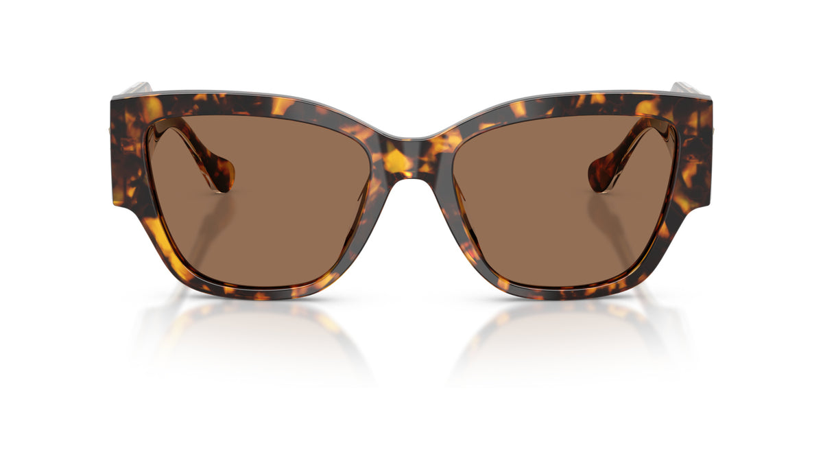 Lunettes de soleil Versace VE4509U 551473 – Havana Jaune – vue de face.
