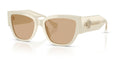 Lunettes de soleil Versace VE4509U 5541/8 – White Talc – vue de trois quarts.