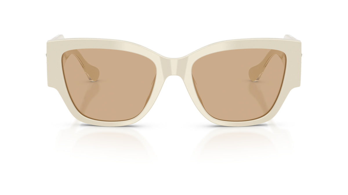Lunettes de soleil Versace VE4509U 5541/8 – White Talc – vue de face.