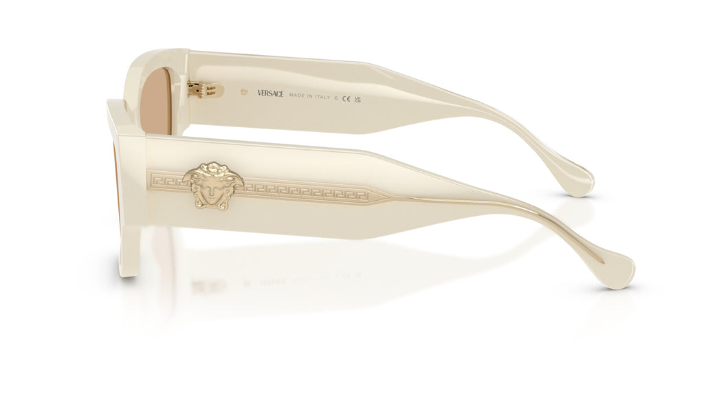 Lunettes de soleil Versace VE4509U 5541/8 – White Talc – vue de profil.