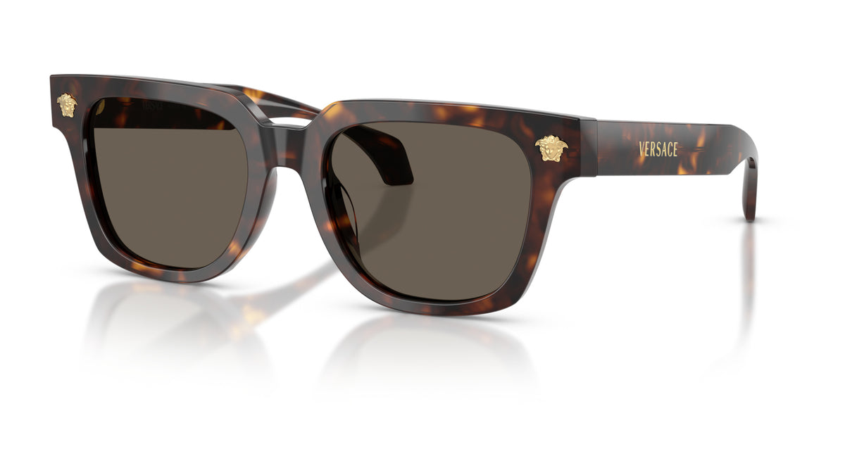 Lunettes de soleil Versace VE4510U 108/3 – Havane – vue de trois quarts.