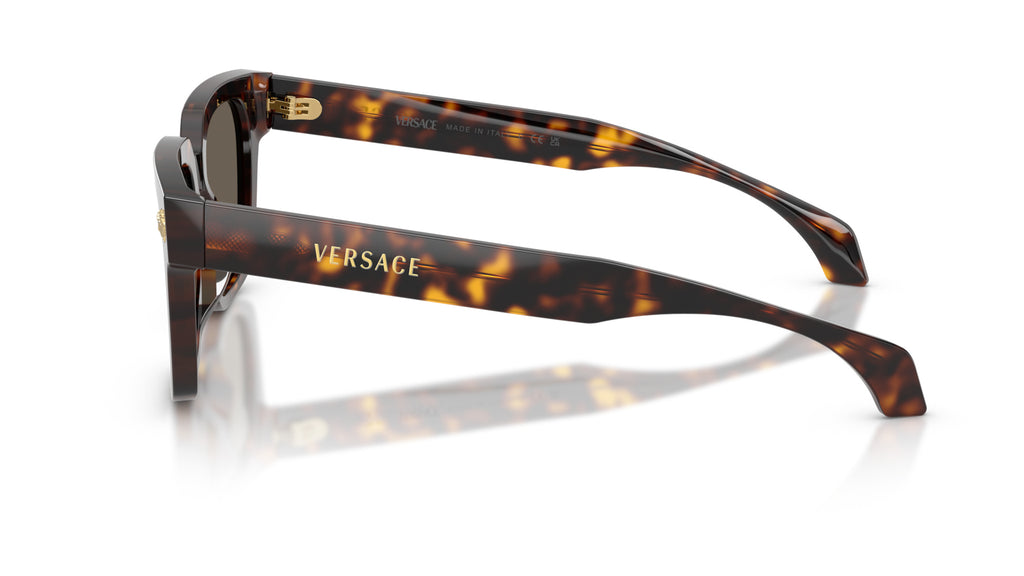Lunettes de soleil Versace VE4510U 108/3 – Havane – vue de profil.