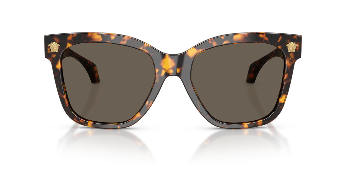 Lunettes de soleil Versace VE4511 5514/3 – Havana Jaune – vue de face.