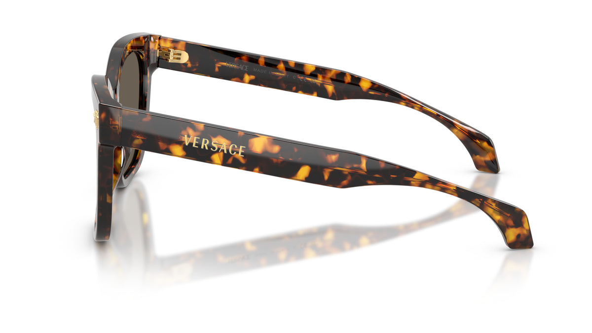 Lunettes de soleil Versace VE4511 5514/3 – Havana Jaune – vue de profil.